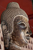 Vientiane, Laos - Wat Si Saket, The gallery around the sim houses thousands of Buddha statues in various mudras, dating  from the 16th century.